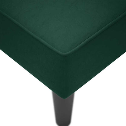 Sdraio con Bracciolo Destro in Velluto Verde Scuro | homemem39