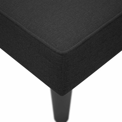 Sdraio con Bracciolo Destro in Tessuto Nero - homemem39