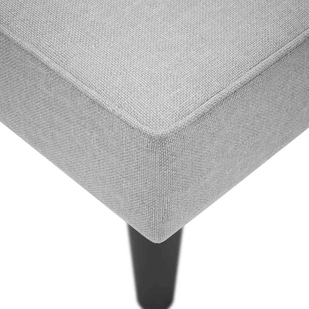 Sdraio con Bracciolo Destro in Tessuto Grigio Nuvola - homemem39