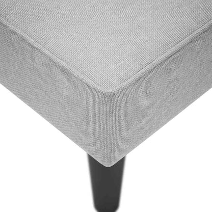 Sdraio con Bracciolo Destro in Tessuto Grigio Nuvola - homemem39