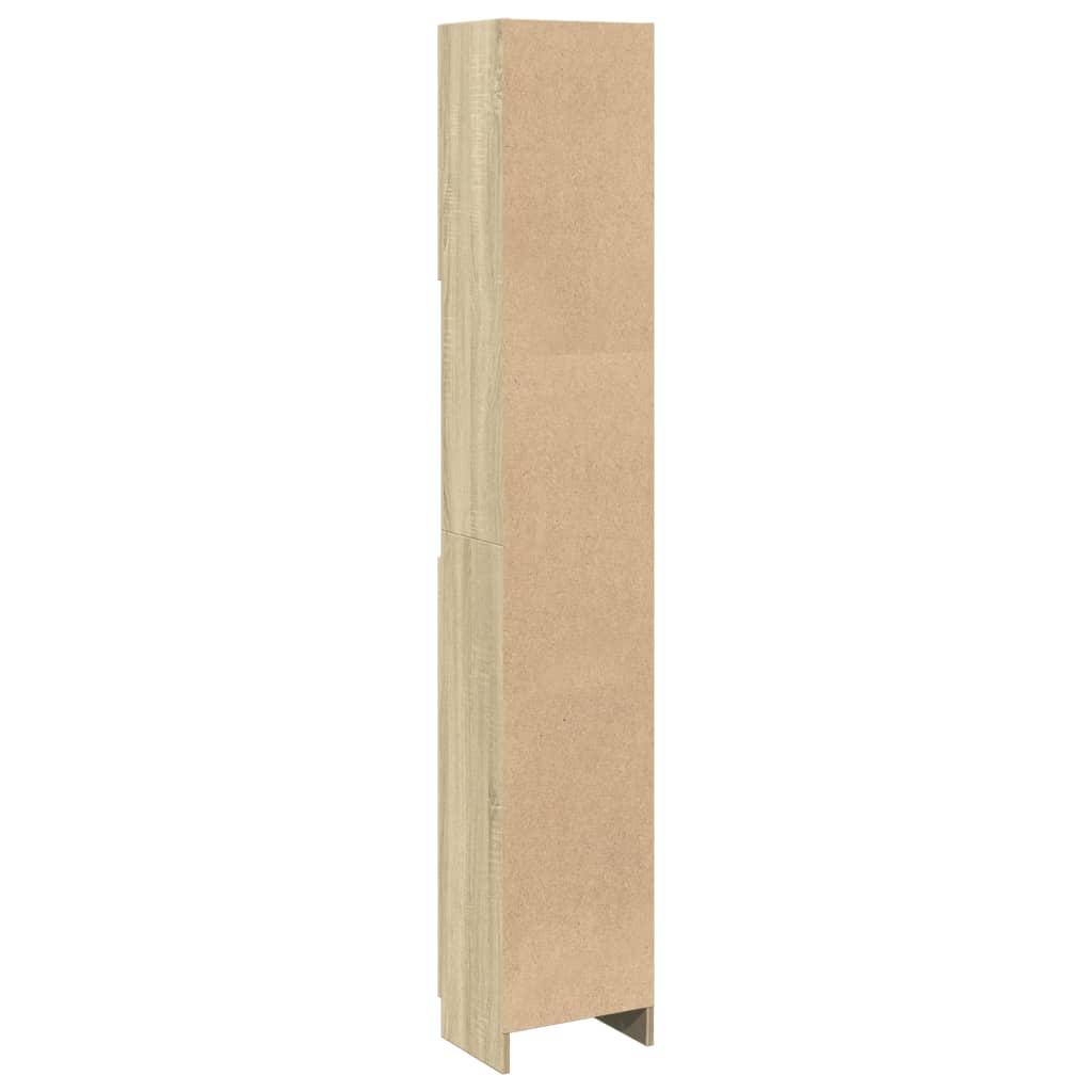 Mobile da Bagno Rovere Sonoma 32x25,5x190 cm Legno Ingegnerizzato | homemem39