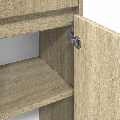 Mobile da Bagno Rovere Sonoma 30x30x95 cm in Legno Multistrato