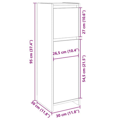 Mobile da Bagno Rovere Sonoma 30x30x95 cm in Legno Multistrato