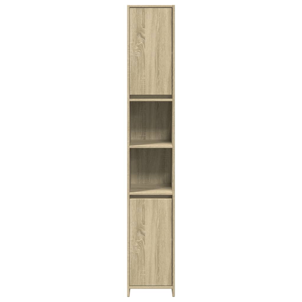 Mobile da Bagno Rovere Sonoma 30x30x183,5 cm Legno Multistrato