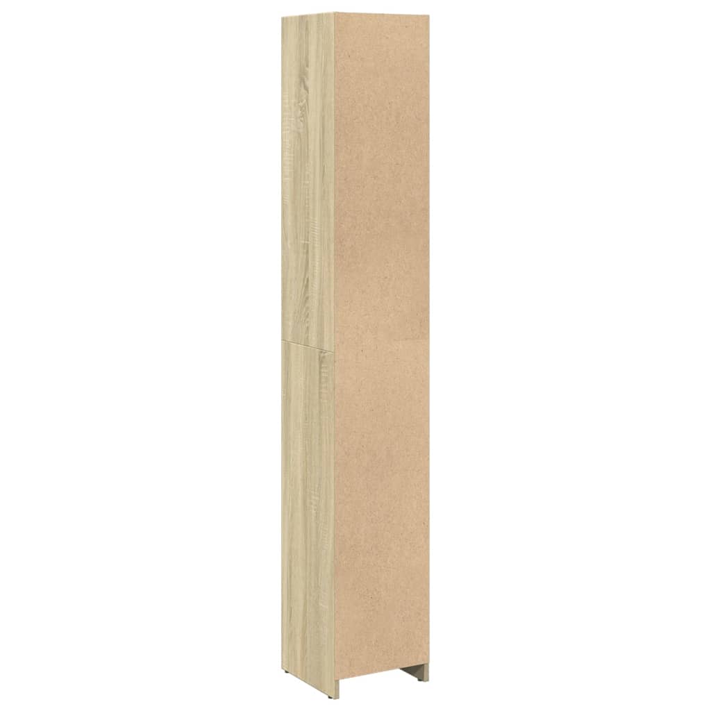 Mobile da Bagno Rovere Sonoma 30x30x183,5 cm Legno Multistrato | homemem39
