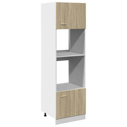 Mobile per Microonde “Lyon” Rovere Sonoma 60x57x207 cm | homemem39