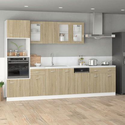 Mobile per Microonde “Lyon” Rovere Sonoma 60x57x207 cm