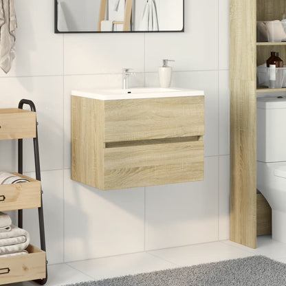 Mobile Lavabo Rovere Sonoma 60x38,5x45 cm in Legno Multistrato | homemem39