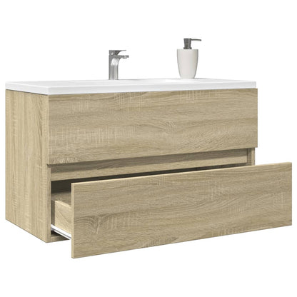 Mobile Lavabo Rovere Sonoma 80x38,5x45 cm in Legno Multistrato | homemem39