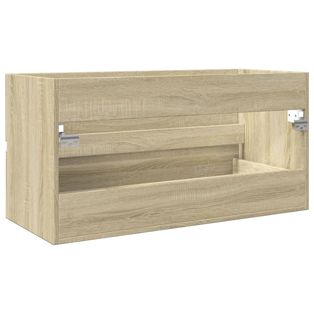 Mobile Lavabo Rovere Sonoma 90x38,5x45 cm in Legno Multistrato | homemem39