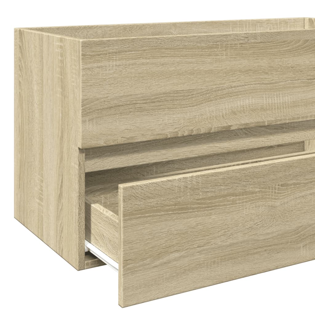Mobile Lavabo Rovere Sonoma 90x38,5x45 cm in Legno Multistrato | homemem39