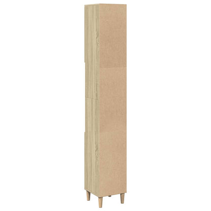 Armadietto da Bagno Rovere Sonoma 30x30x190cm Legno Multistrato | homemem39