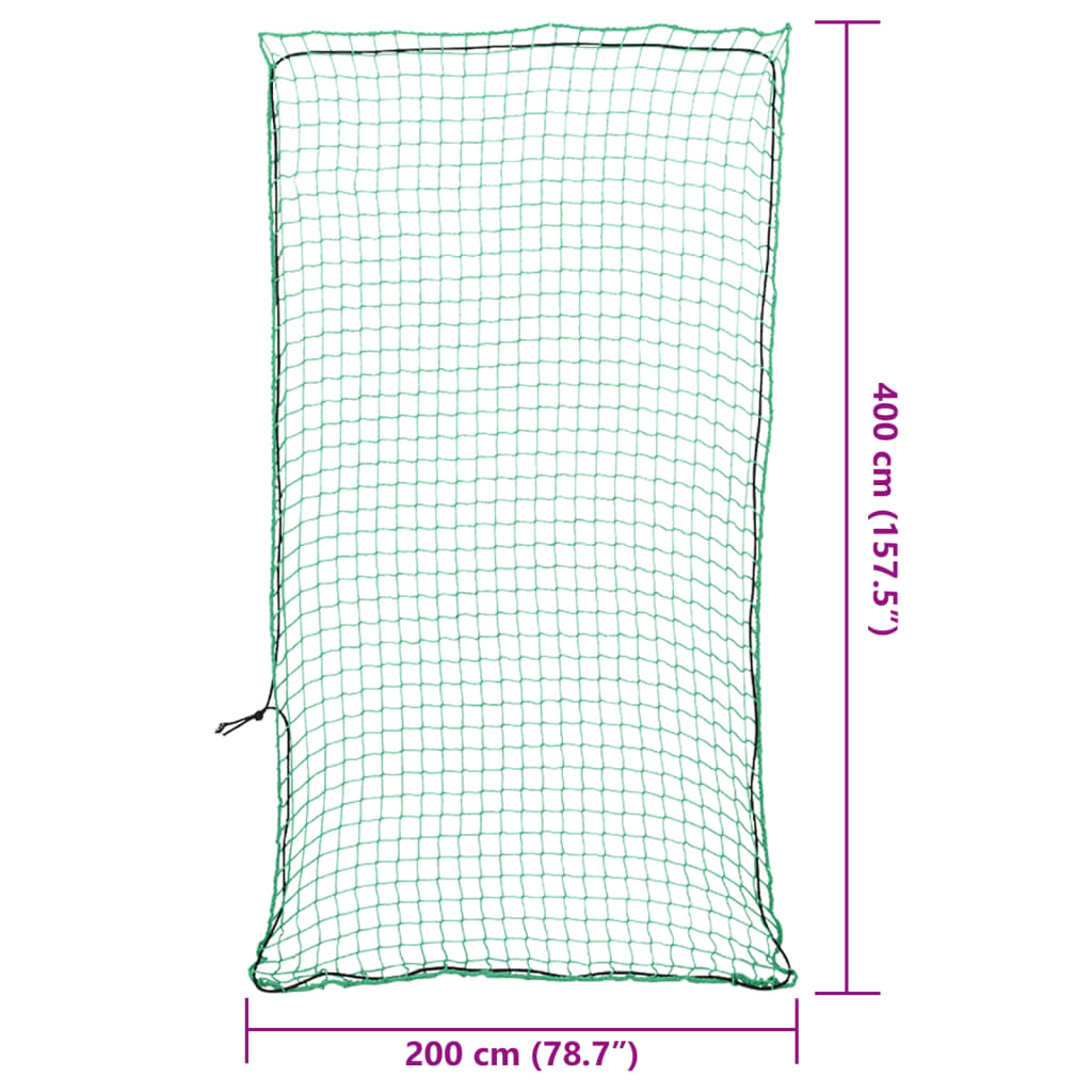 Rete per Rimorchio con Corda Elastica Verde 4x2 m in PP | homemem39