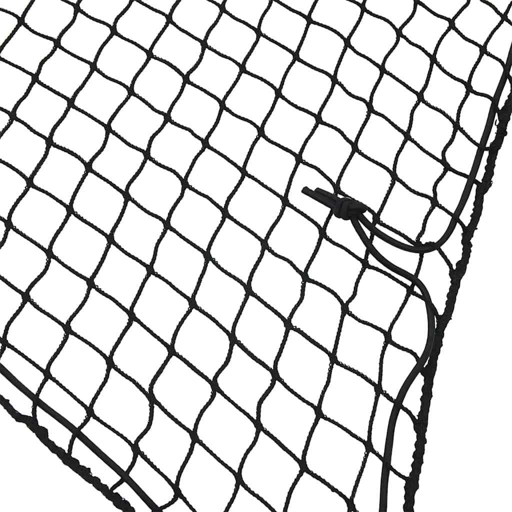 Rete per Rimorchio con Corda Elastica Nero 6x3 m in PP | homemem39