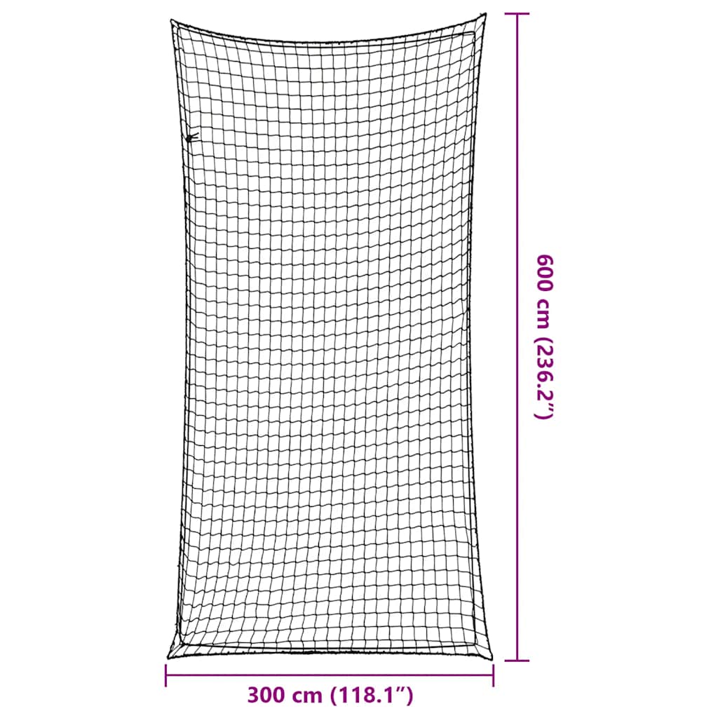 Rete per Rimorchio con Corda Elastica Nero 6x3 m in PP | homemem39