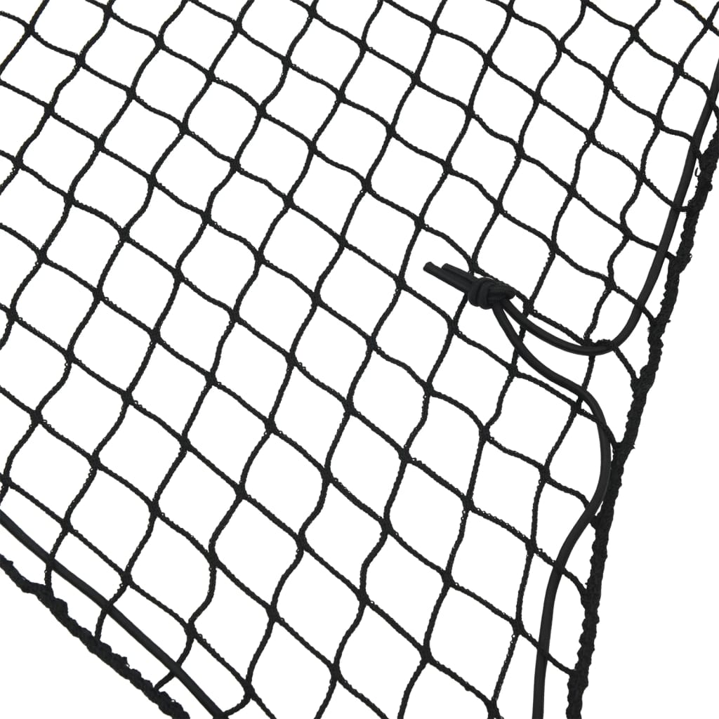 Rete per Rimorchio con Corda Elastica Nero 6x3,5 m in PP | homemem39