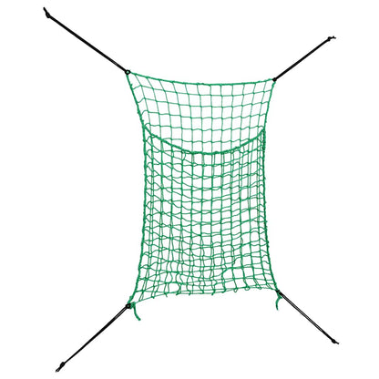 Reti da Fieno 2pz Rettangolari Verdi 200x120 cm in PP | homemem39