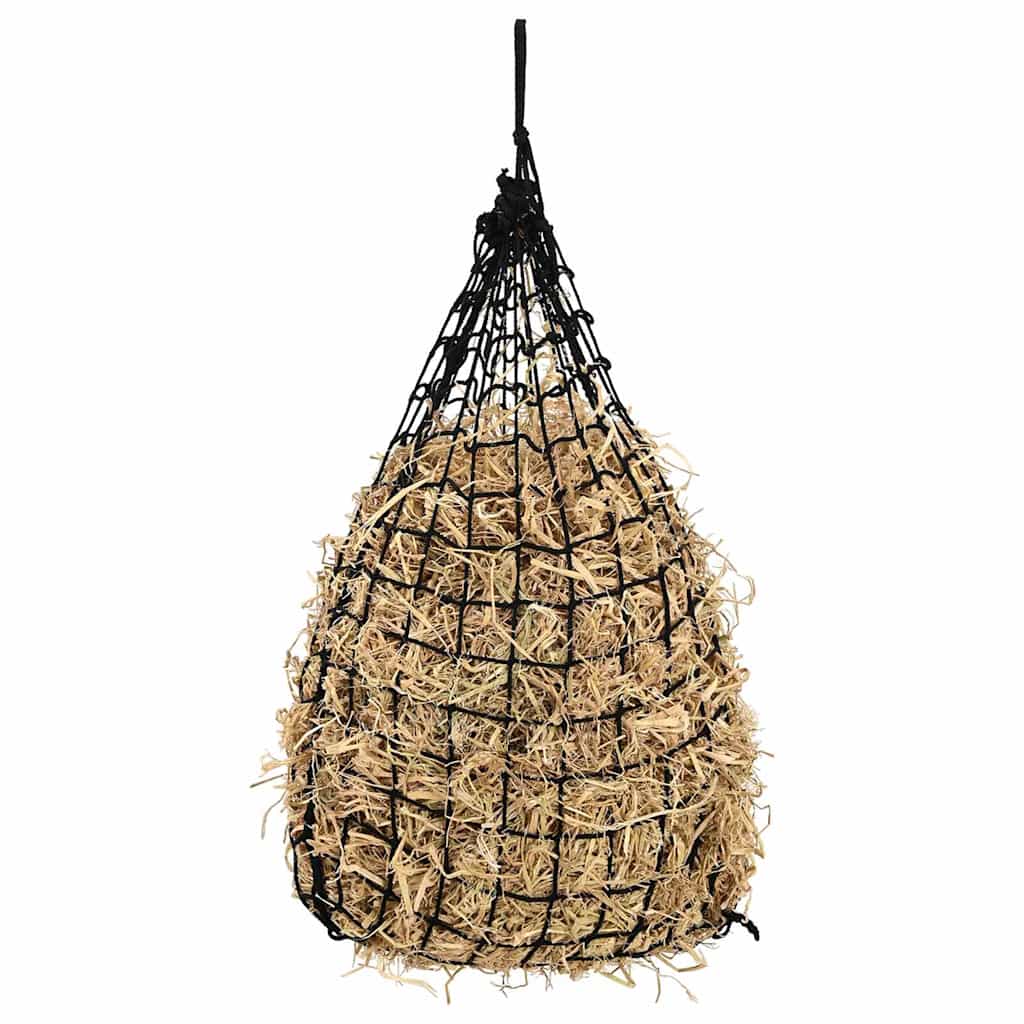 Reti da Fieno 2 pz Rotondi Neri 75x75 cm PP | homemem39