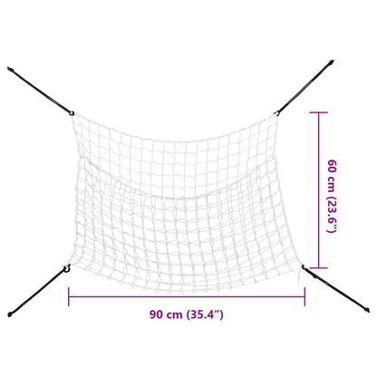 Reti da Fieno 2pz Rettangolari Bianchi 90x60 cm in PP | homemem39