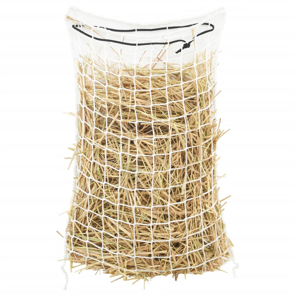Reti da Fieno 2pz Rotondi Bianchi 75x50 cm in PP | homemem39
