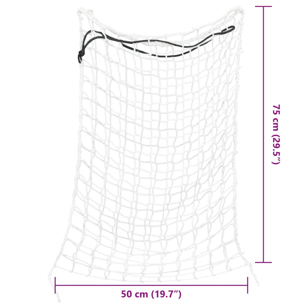 Reti da Fieno 2pz Rotondi Bianchi 75x50 cm in PP | homemem39