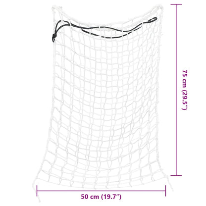 Reti da Fieno 2pz Rotondi Bianchi 75x50 cm in PP | homemem39