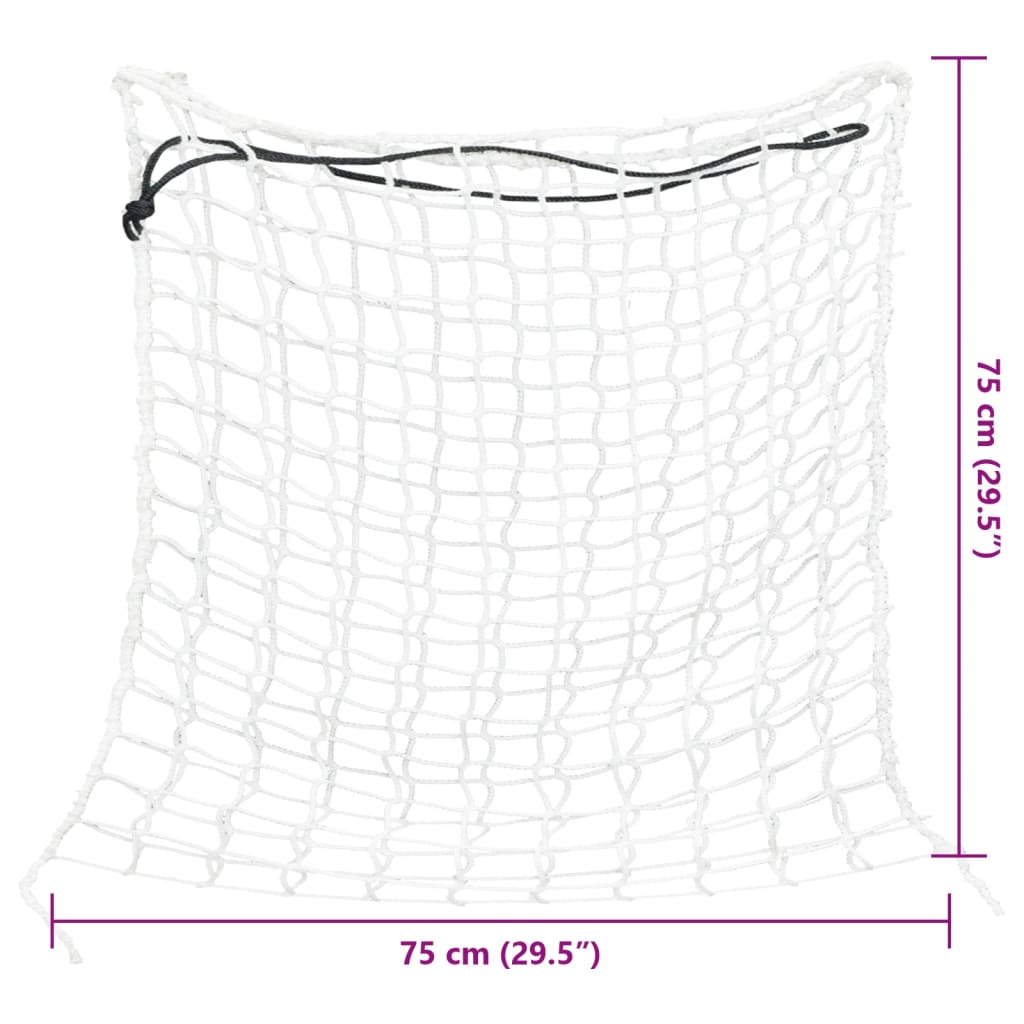 Reti da Fieno 2 pz Rotondi Bianchi 75x75 cm PP | homemem39