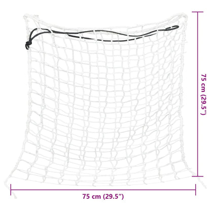 Reti da Fieno 2 pz Rotondi Bianchi 75x75 cm PP | homemem39
