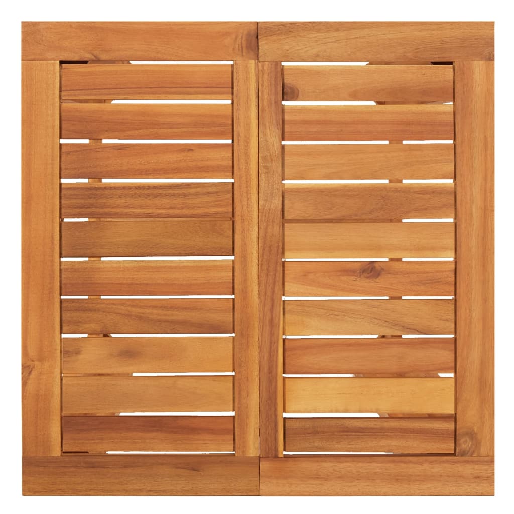 Set Bar da Giardino 3 pz Nero in Legno Acacia e Polyrattan | homemem39