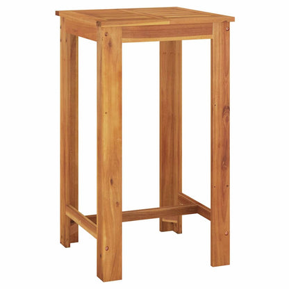 Set Bar da Giardino 5 pz Nero in Legno Acacia e Polyrattan | homemem39
