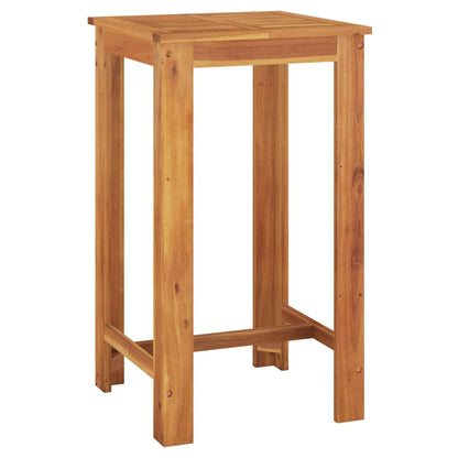 Set Bar Giardino 5pz Marrone Legno Massello Acacia e Polyrattan | homemem39