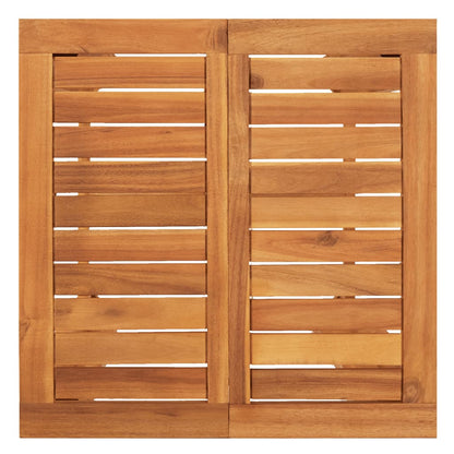 Set Bar Giardino 5pz Marrone Legno Massello Acacia e Polyrattan | homemem39