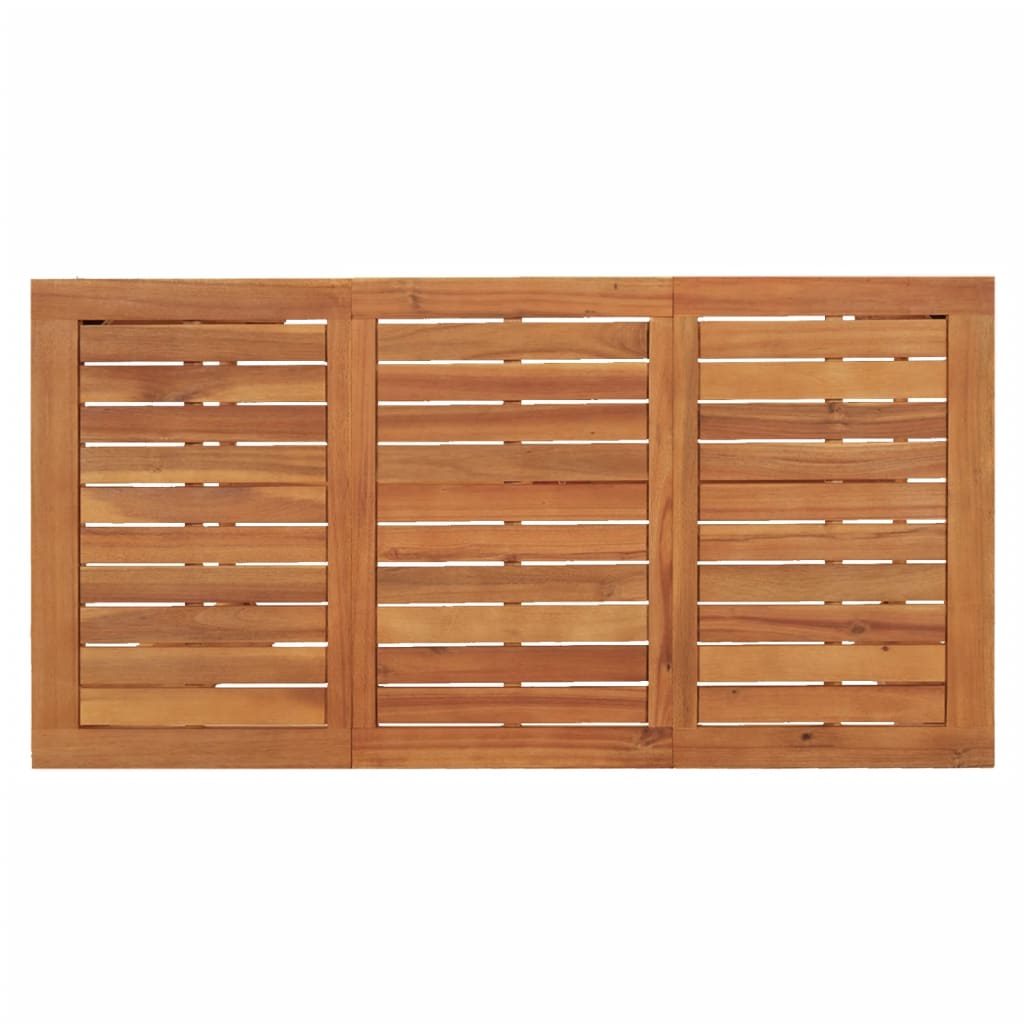 Set Bar Giardino 7pz Marrone Legno Massello Acacia e Polyrattan | homemem39