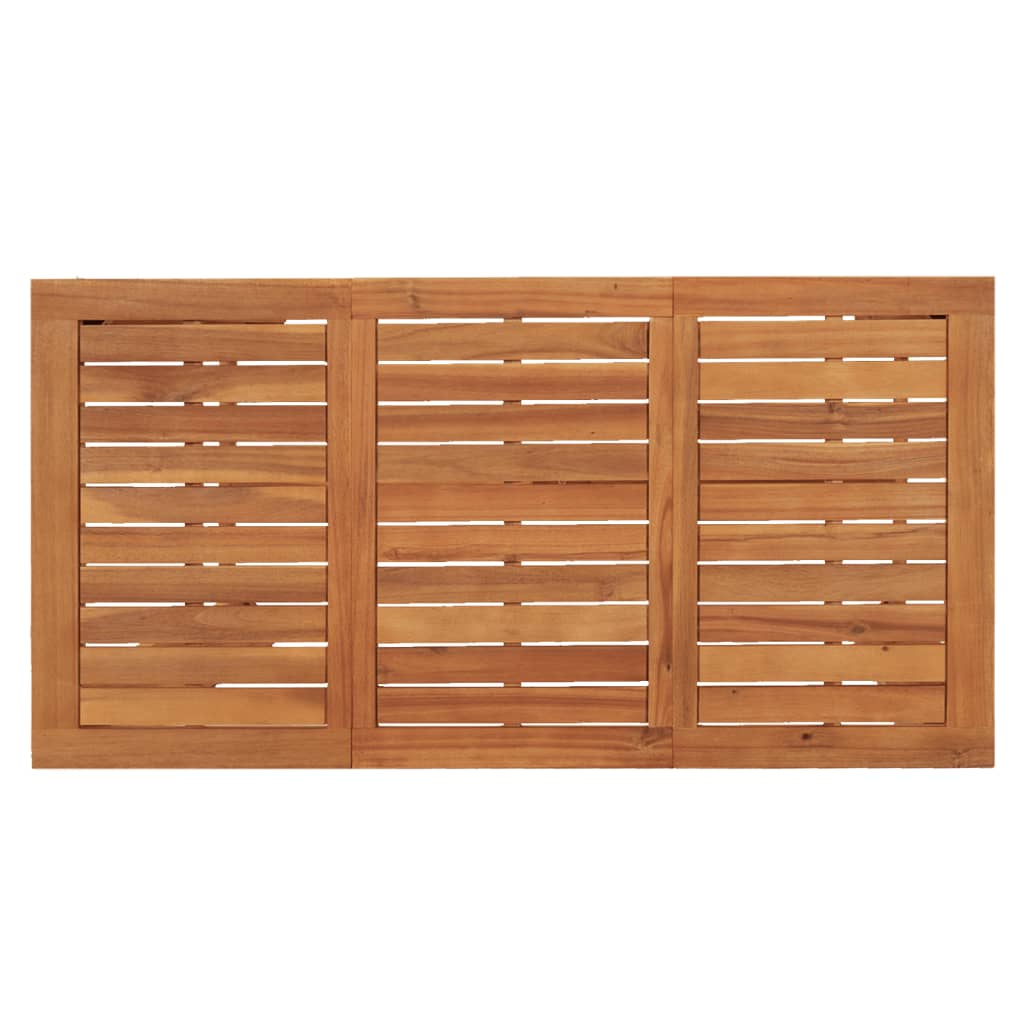 Set Bar Giardino 5pz Marrone Legno Massello Acacia e Polyrattan | homemem39
