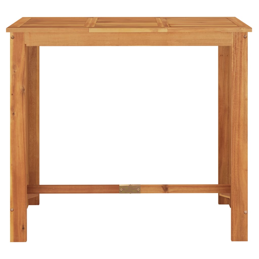 Set Bar Giardino 5pz Grigio Legno Massello Acacia e Polyrattan | homemem39