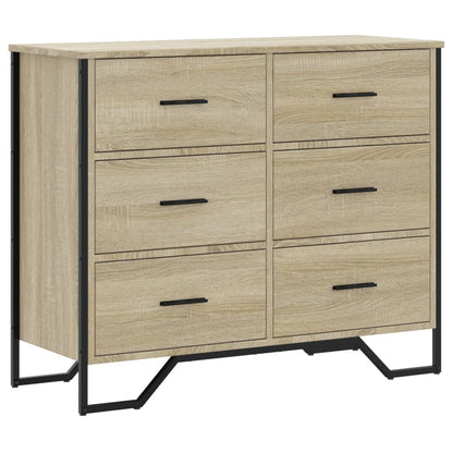 Cassettiera Rovere Sonoma 91x35,5x74,5 cm in Truciolato | homemem39
