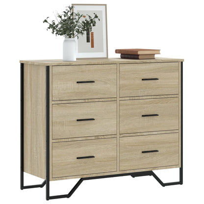 Cassettiera Rovere Sonoma 91x35,5x74,5 cm in Truciolato | homemem39