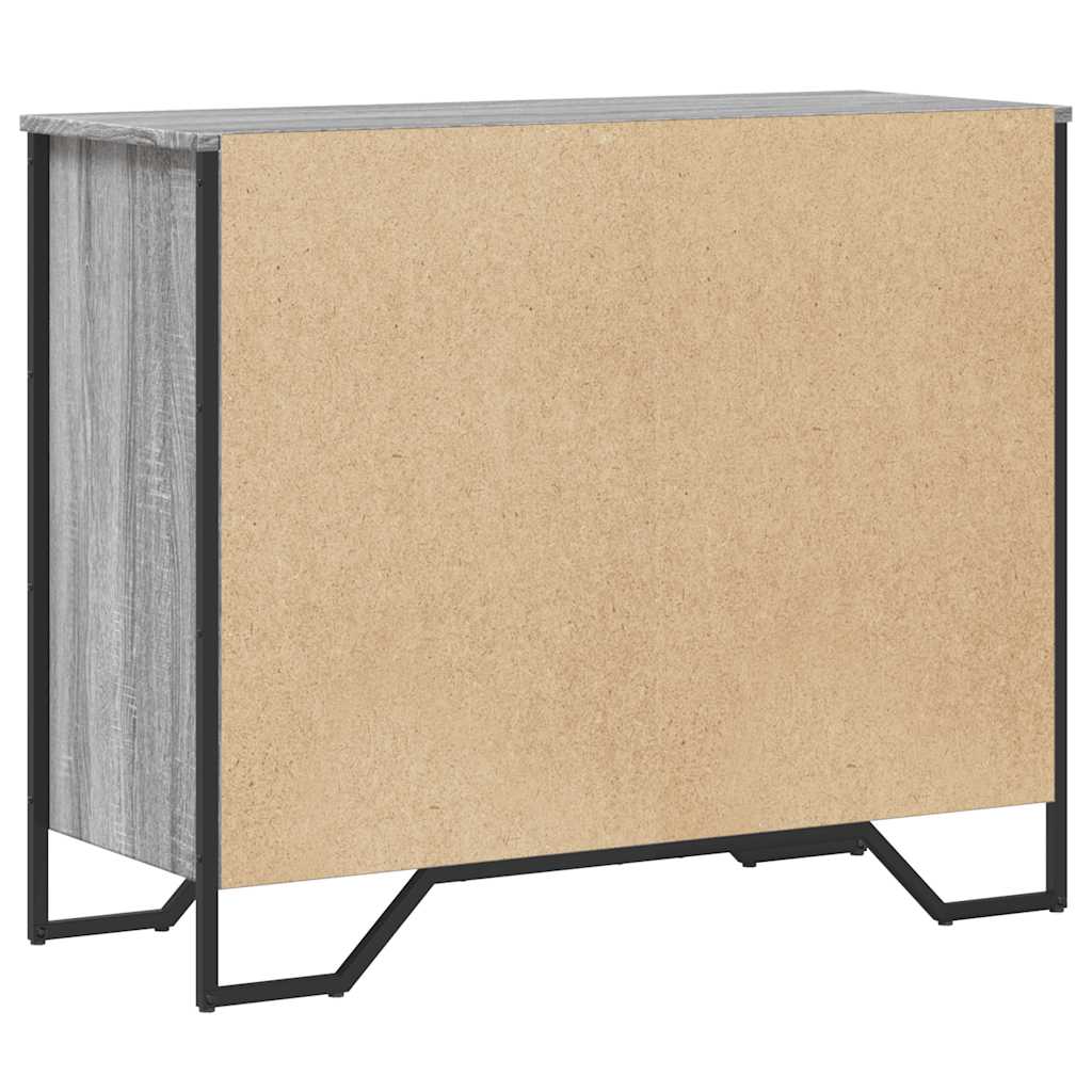 Cassettiera Grigio Sonoma 91x35,5x74,5 cm in Truciolato