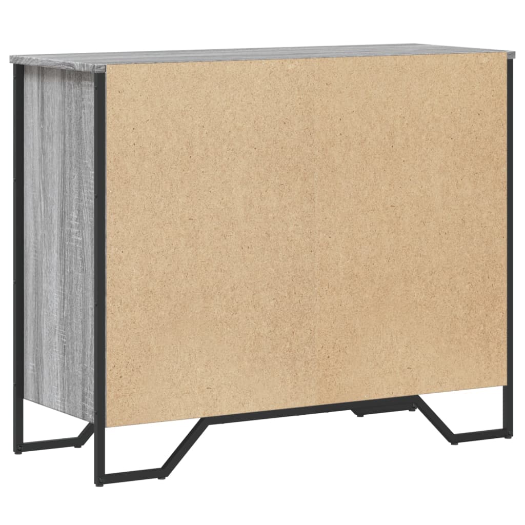 Cassettiera Grigio Sonoma 91x35,5x74,5 cm in Truciolato - homemem39