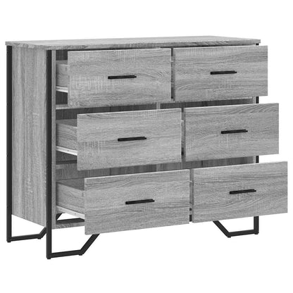Cassettiera Grigio Sonoma 91x35,5x74,5 cm in Truciolato | homemem39