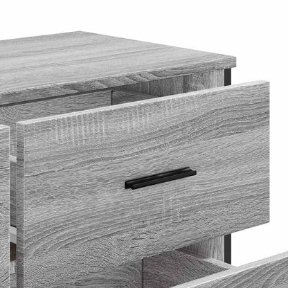 Cassettiera Grigio Sonoma 91x35,5x74,5 cm in Truciolato