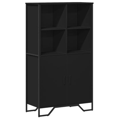 Credenza Nera 79,5x35,5x137,5 cm in Truciolato | homemem39