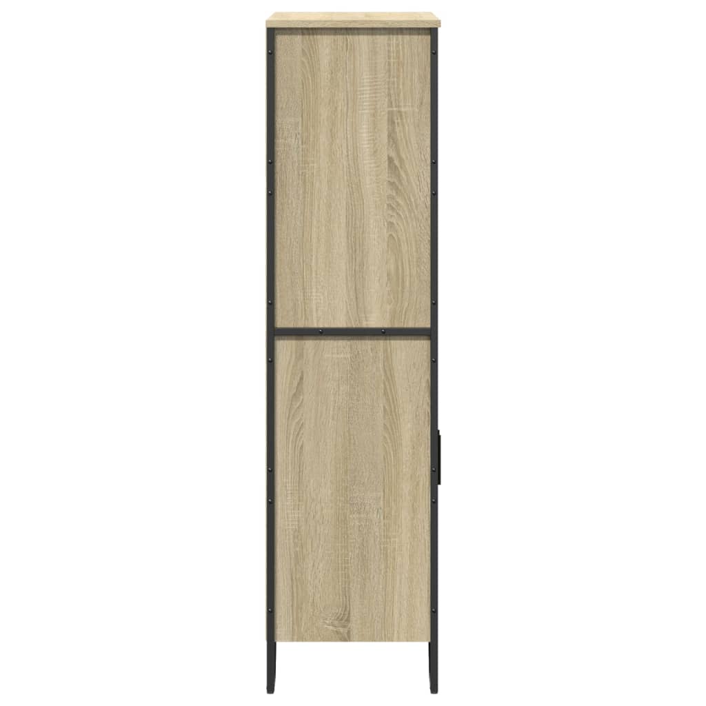 Credenza Rovere Sonoma 79,5x35,5x137,5 cm in Legno Multistrato - homemem39
