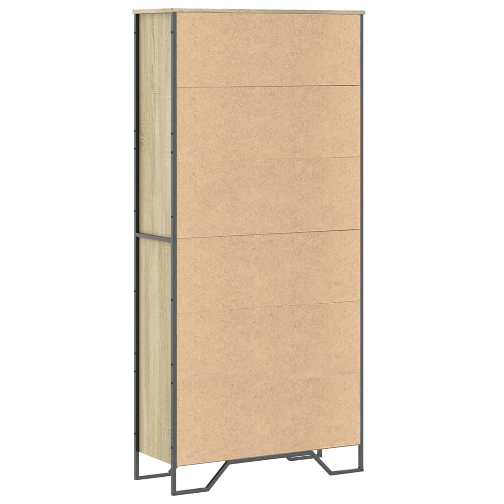 Libreria Rovere Sonoma 80x31x169 cm in Truciolato