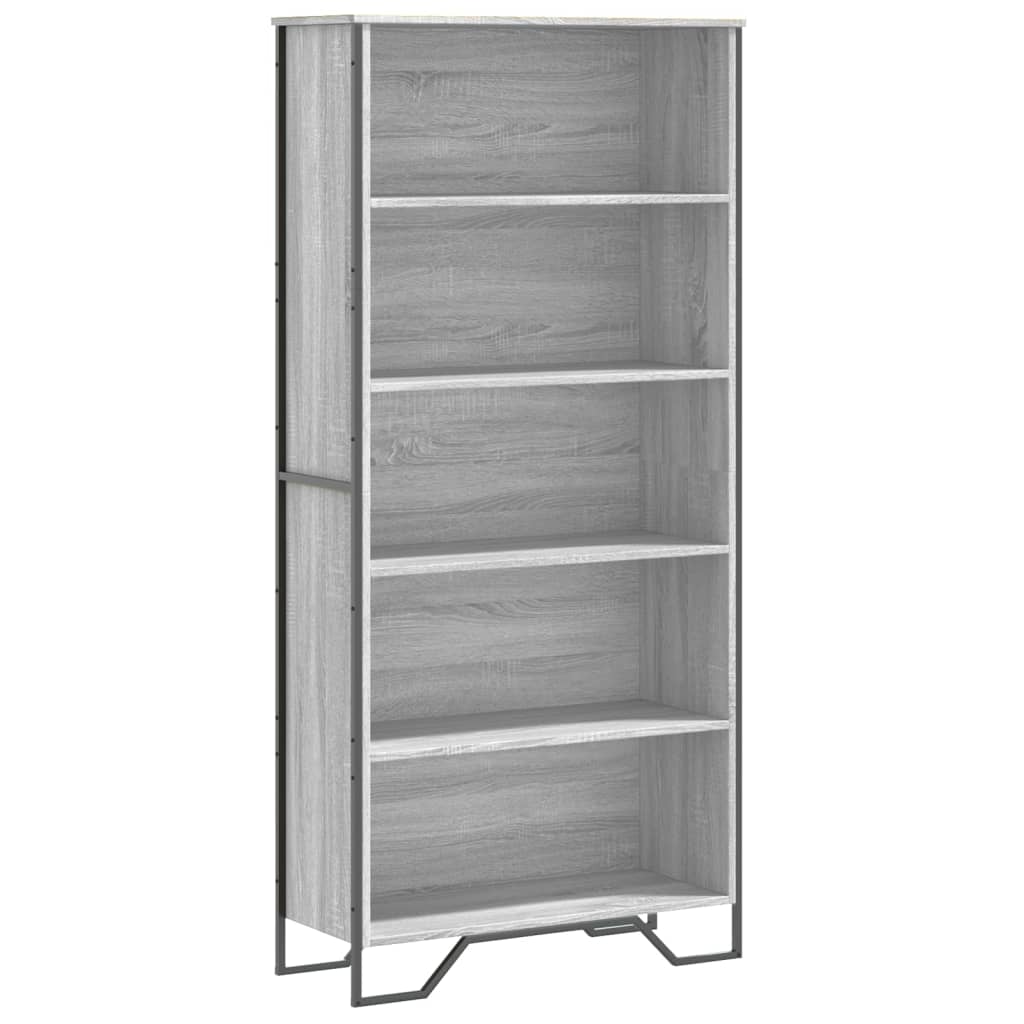 Libreria Grigio Sonoma 80x31x169 cm in Truciolato