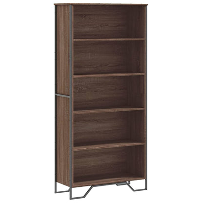 Libreria Rovere Marrone 80x31x169 cm in Truciolato