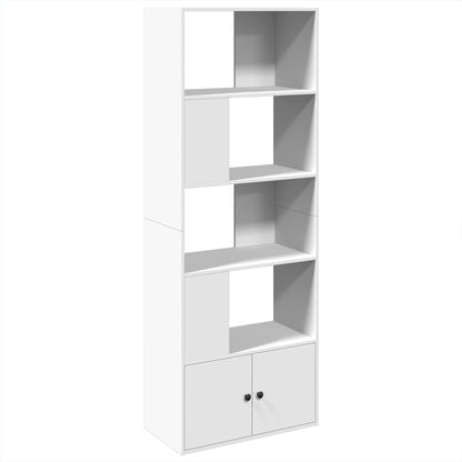 Libreria Bianca 70x36x189 cm in Legno Multistrato