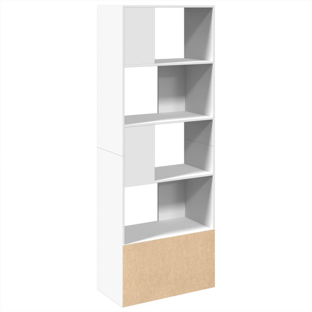 Libreria Bianca 70x36x189 cm in Legno Multistrato