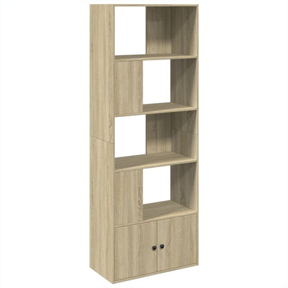 Libreria Rovere Sonoma 70x36x189 cm in Legno Multistrato