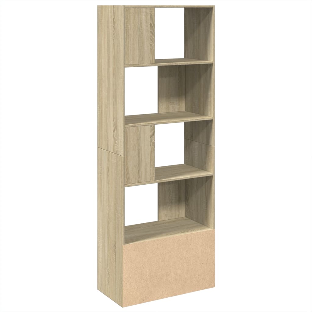 Libreria Rovere Sonoma 70x36x189 cm in Legno Multistrato